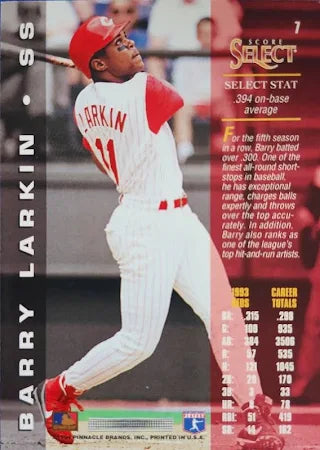 1994 Score Select Barry Larkin Baseball Card #7
