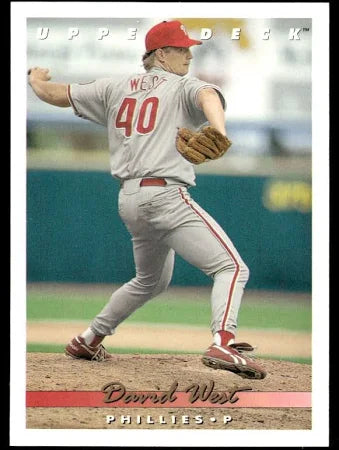 1993 Upper Deck David West Baseball Card #710