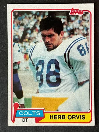1981 Topps Herb Orvis Football Card #508