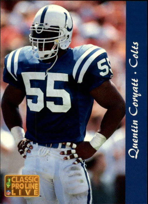 1993 Classic Pro Line Live Quentin Coryatt Football Card #107