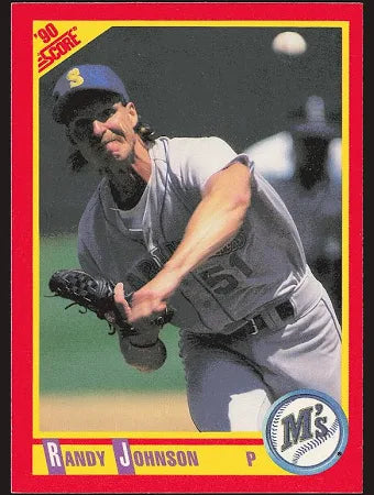 1990 Score Randy Johnson Baseball Card #415