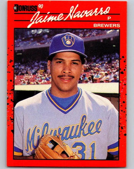 1990 Donruss Jaime Navarro Baseball Card #640