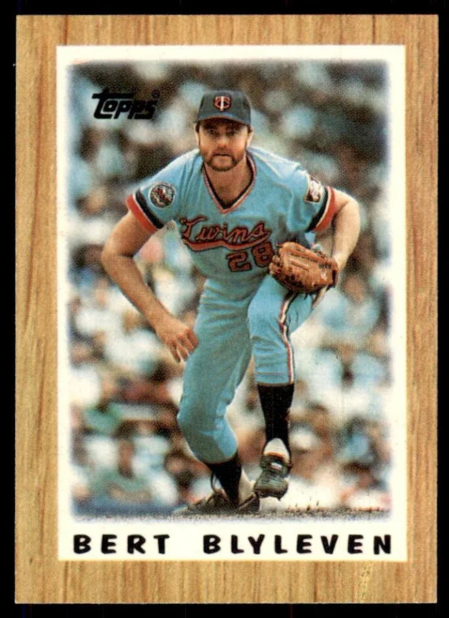 1987 Topps Major League Leaders Bert Blyleven Baseball Card #61