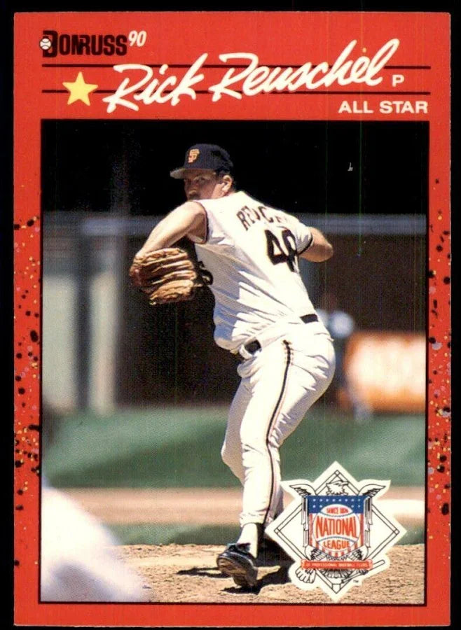 1990 Donruss Ricky (Rick) Eugene Reuschel Baseball Card #663