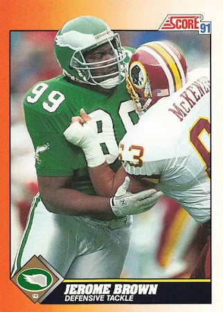 1991 Score Jerome Brown Football Card #407