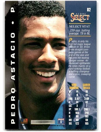1994 Score Select Pedro Astacio Baseball Card #82