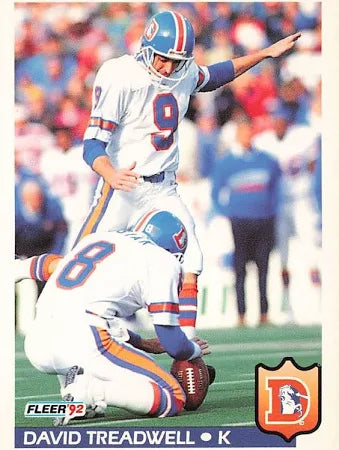 1992 Fleer David Treadwell Football Card #105