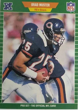 1989 NFL Pro Set Brad Muster Football Card #46