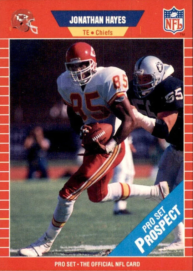 1989 NFL Pro Set Jonathan Hayes Football Card #526
