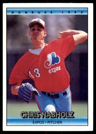 1992 Donruss Christopher William Nabholz Baseball Card #170