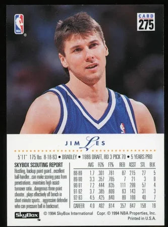 1994 Skybox Jim Les Basketball Card #275