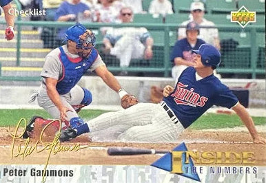 1993 Upper Deck Peter Gammons Inside The Numbers Checklist Baseball Card #450