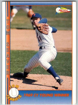 1992 Pacific Tom Terrific Tom Seaver Second Cy Young Award Baseball Card #22