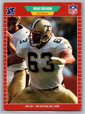 1989 NFL Pro Set Brad Edelman Football Card #264
