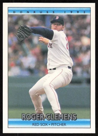 1992 Donruss William Roger Clemens Baseball Card #244