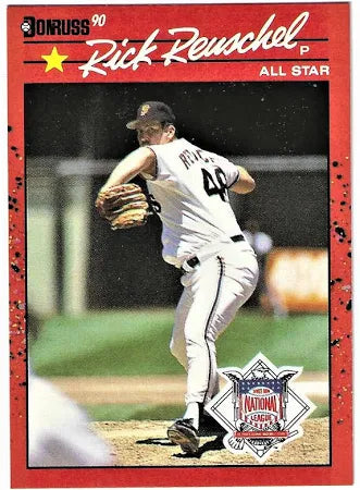 1990 Donruss Ricky (Rick) Eugene Reuschel Baseball Card #663