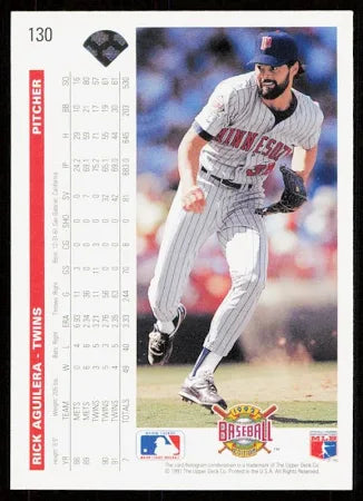 1991 Upper Deck Eric Aguilera Baseball Card #130