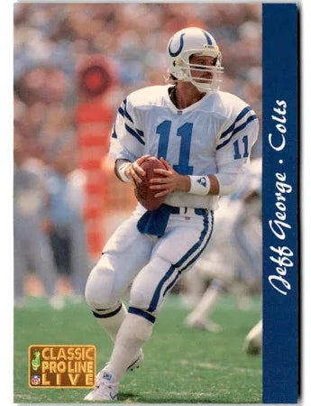 1993 Classic Pro Line Live Jeff George Football Card #109