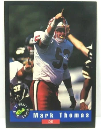 1992 Classic Draft Picks Mark Thomas Football Card #78