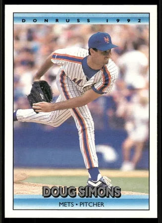 1992 Donruss Douglas Eugene Simons Baseball Card #688