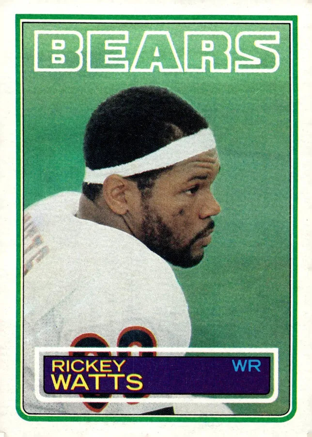 1983 Topps Rickey Watts Football Card #40